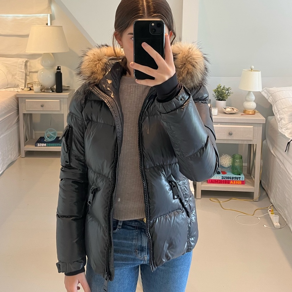 SAM. - Blake Down Jacket with Fur Trim - Picture 2 of 12